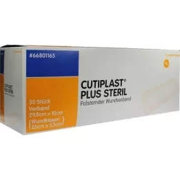 CUTIPLAST Plus steril 10x29,8 cm forbinding, 55 stk