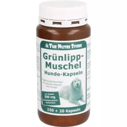 GRÜNLIPPMUSCHEL 500 mg kapsler til hunde, 150 stk