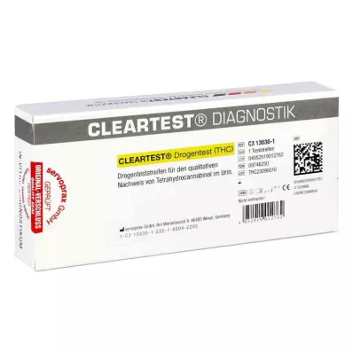 Cleartest drug test THC teststrimler, 1 stk