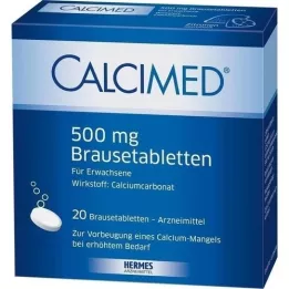 CALCIMED 500 mg brusetabletter, 20 stk