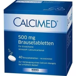 CALCIMED 500 mg brusetabletter, 40 stk