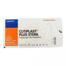CUTIPLAST Plus steril 10x19,8 cm forbinding, 1 stk
