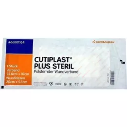 CUTIPLAST Plus steril 10x24,8 cm forbinding, 1 stk