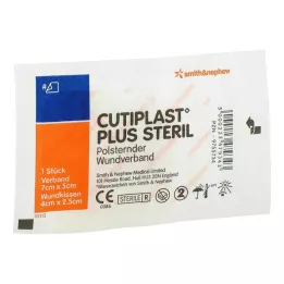 CUTIPLAST Plus steril 5x7 cm forbinding, 1 stk