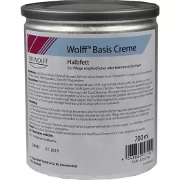 WOLFF Halvfed basisfløde, 700 ml
