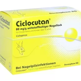 CICLOCUTAN 80 mg/g neglelak indeholdende aktiv ingrediens, 6 g