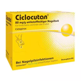 CICLOCUTAN 80 mg/g neglelak indeholdende aktiv ingrediens, 6 g
