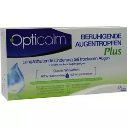 OPTICALM Picături oftalmice calmante Plus în doză unică, 20X0,5 ml