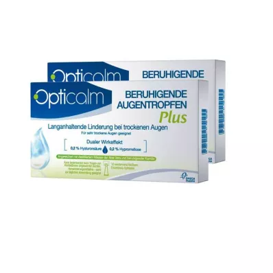 Opticalm beroligende øjendråber Plus i enkeltdosis, 20X0,5 ml