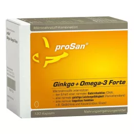 PROSAN Ginkgo+Omega-3 Forte-kapsler, 120 kapsler