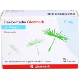 DESLORATADIN Glenmark 5 mg tabletter, 50 stk