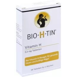 BIO-H-TIN H-vitamin 2,5 mg i 4 uger tabletter, 28 stk