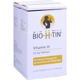 BIO-H-TIN H-vitamin 2,5 mg til 2x12 uger tabletter, 2X84 stk