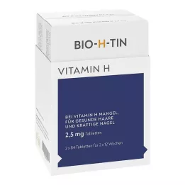 BIO-H-TIN H-vitamin 2,5 mg til 2x12 uger tabletter, 2X84 stk