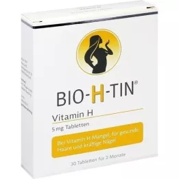 BIO-H-TIN H-vitamin 5 mg i 2 måneder tabletter, 30 stk