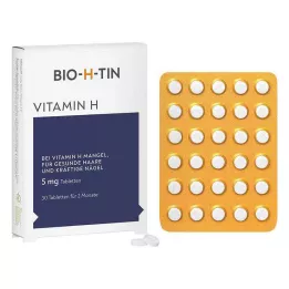 BIO-H-TIN H-vitamin 5 mg i 2 måneder tabletter, 30 stk