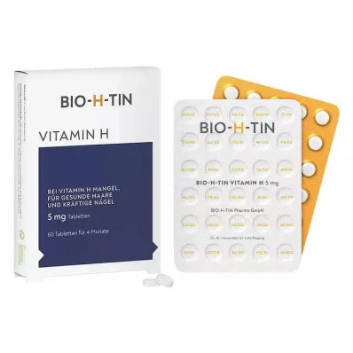 BIO-H-TIN H-vitamin 5 mg til 4 måneder tabletter, 60 stk