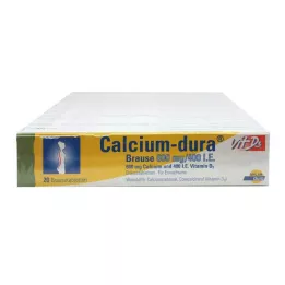 CALCIUM DURA Vit D3 brusetablet 600 mg/400 I.E., 120 stk