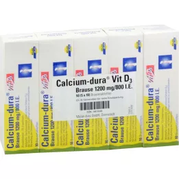 CALCIUM DURA Vit D3 brusetablet 1200 mg/800 IE, 50 stk