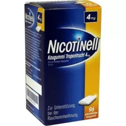 NICOTINELL Tyggegummi tropisk frugt 4 mg, 96 stk