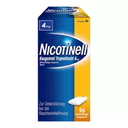 NICOTINELL Tyggegummi tropisk frugt 4 mg, 96 stk