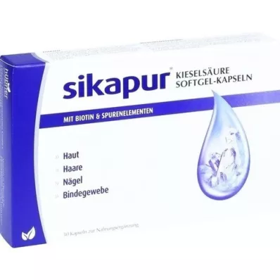 SIKAPUR Bløde kiselsyregelkapsler med biotin, 30 stk