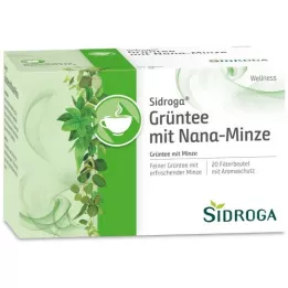 SIDROGA Wellness grøn te med Nana myntefilter, 20X1,5 g