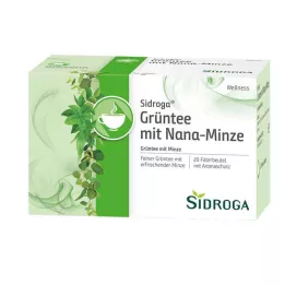 SIDROGA Wellness grøn te med Nana myntefilter, 20X1,5 g