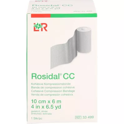 ROSIDAL CC Kohæsiv kompressionsbandage 10 cmx6 m, 1 stk