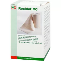 ROSIDAL CC Kohæsiv kompressionsbandage 10 cmx6 m, 1 stk