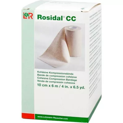 ROSIDAL CC Kohæsiv kompressionsbandage 10 cmx6 m, 1 stk