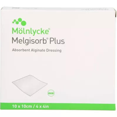 MELGISORB Plus alginatforbinding 10x10 cm steril, 10 stk