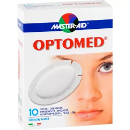 OPTOMED Øjenkompresser sterile selvklæbende, 10 stk