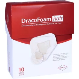 DRACOFOAM Selvklæbende skumsårbandage 5x5 cm, 10 stk