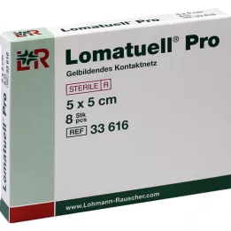 LOMATUELL Pro 5x5 cm steril, 8 stk