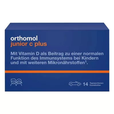 ORTHOMOL Junior C plus tyggetabletter, 14 stk
