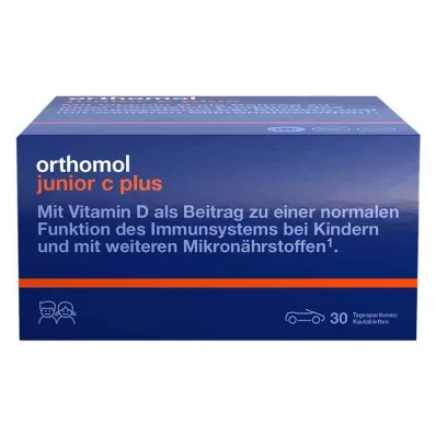 ORTHOMOL Junior C plus tyggetabletter mandarin/orange, 30 stk