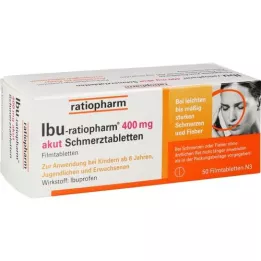 IBU-RATIOPHARM 400 mg filmovertrukne tabletter til akutte smerter, 50 stk