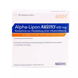 ALPHA LIPON Aristo 600 mg koncentrat til fremstilling af en infusion, 5X24 ml