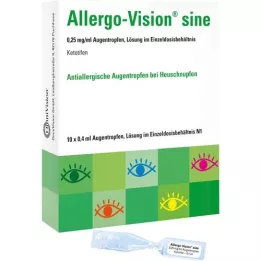 ALLERGO-VISION sine 0,25 mg/ml AT i enkeltdosis, 10X0,4 ml