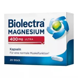 BIOLECTRA Magnesium 400 mg ultra kapsler, 20 stk