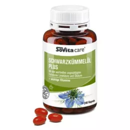 SOVITA CARE Sort spidskommenolie Plus bløde kapsler, 200 kapsler
