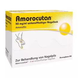 AMOROCUTAN 50 mg/ml neglelak indeholdende aktiv ingrediens, 3 ml