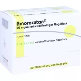 AMOROCUTAN 50 mg/ml neglelak indeholdende aktiv ingrediens, 6 ml