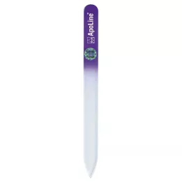 APOLINE Neglefil glas 14 cm lilla, 1 stk