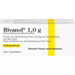 RIVANOL 1,0 g pulver, 10 stk