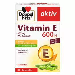 DOPPELHERZ E-vitamin 600 N bløde kapsler, 80 stk