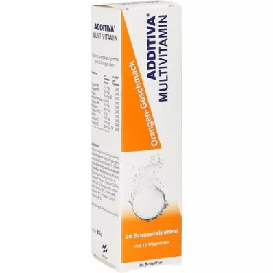 ADDITIVA Multivit.orange R brusetabletter, 20 stk