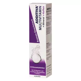 ADDITIVA Multivit. +Mineral+Coff.ananas R Br. tabletter, 20 stk