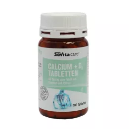 SOVITA CARE Calcium+D3-tabletter, 100 kapsler